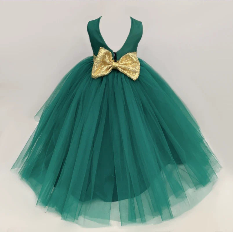 Luna forest green ball gown 