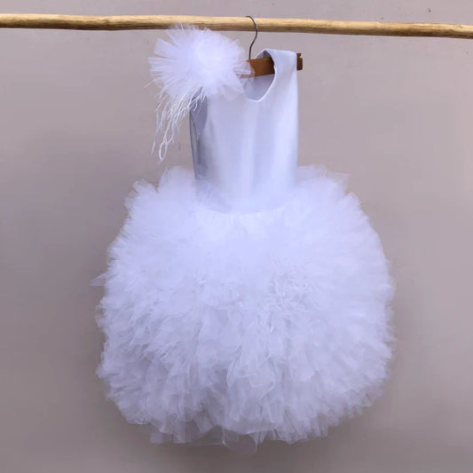 Emmelene white tutu dress