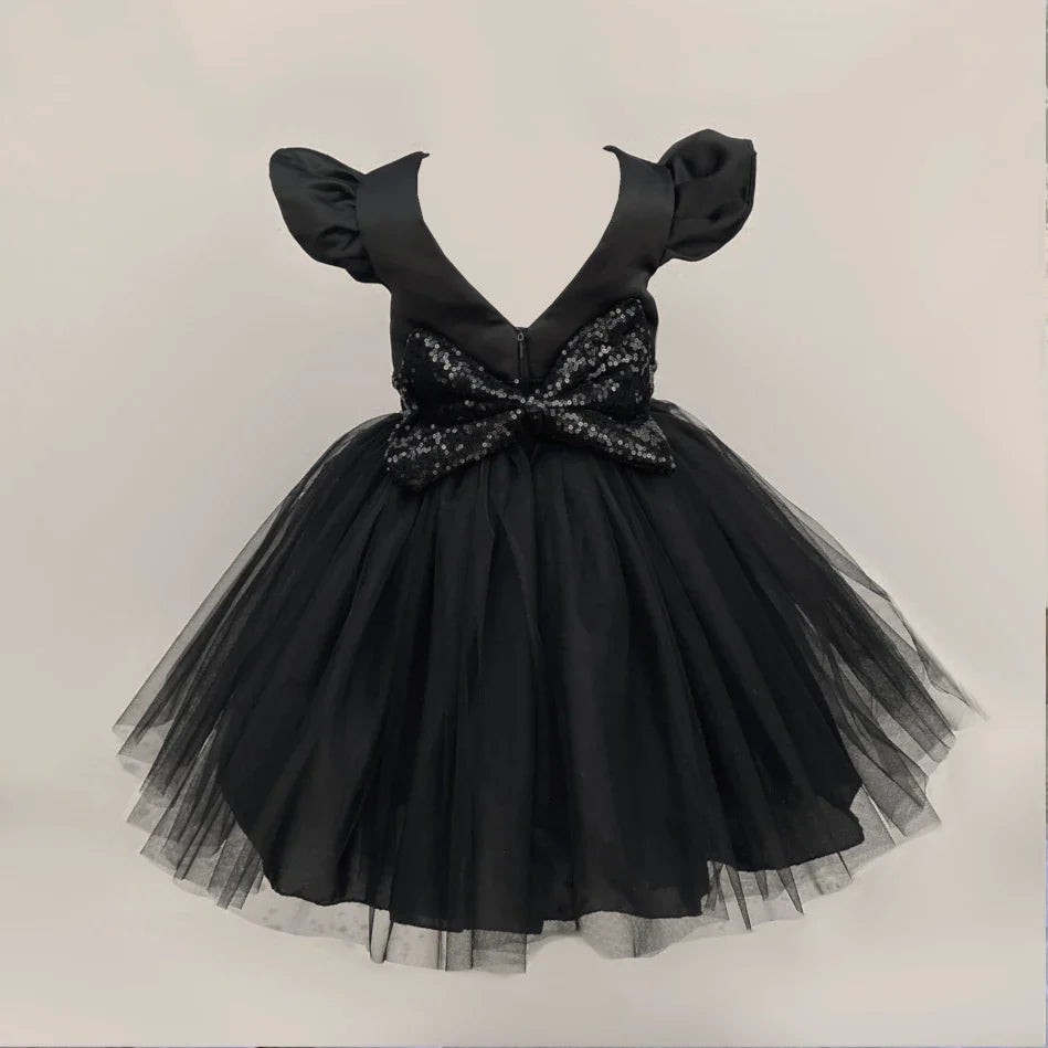 Casandra Open Back Black Formal Tutu