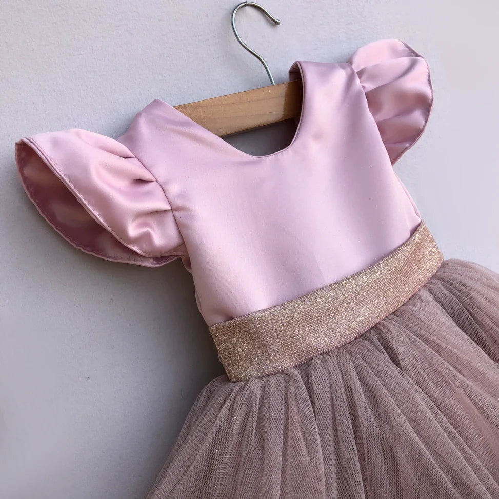 Brea blush pink party dress