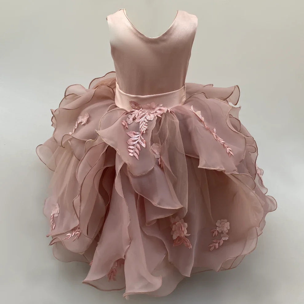 Annabella Floral Organza And Tulle Dress