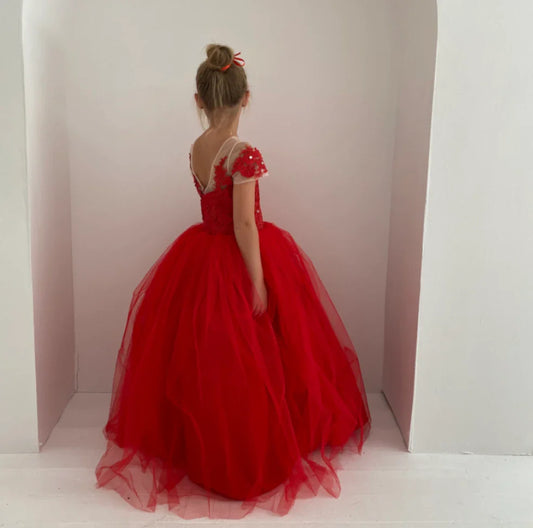 Clara Red Occasion Gown