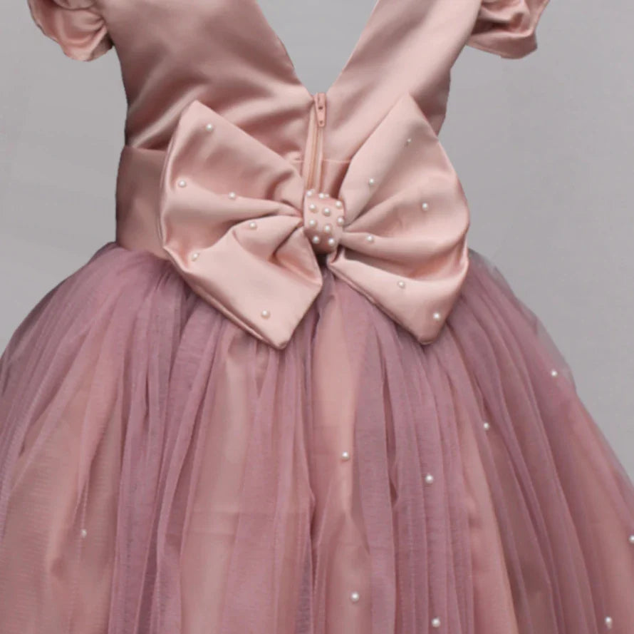 Cloe Blush Pink Flower Girl Dress