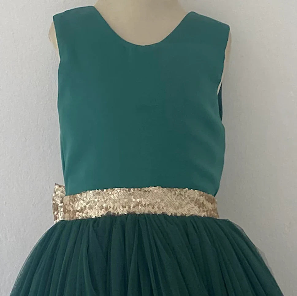 Fiona Forest Green Formal Dress