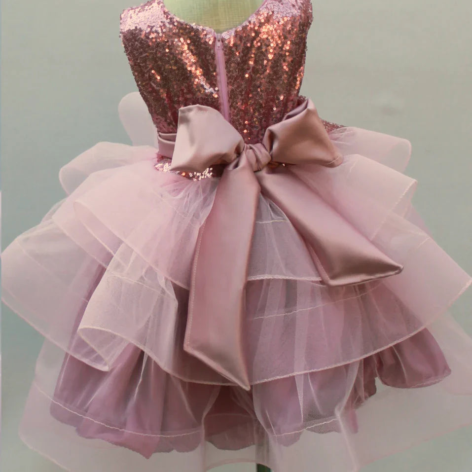 Calista Pink Sequin Tutu Dress