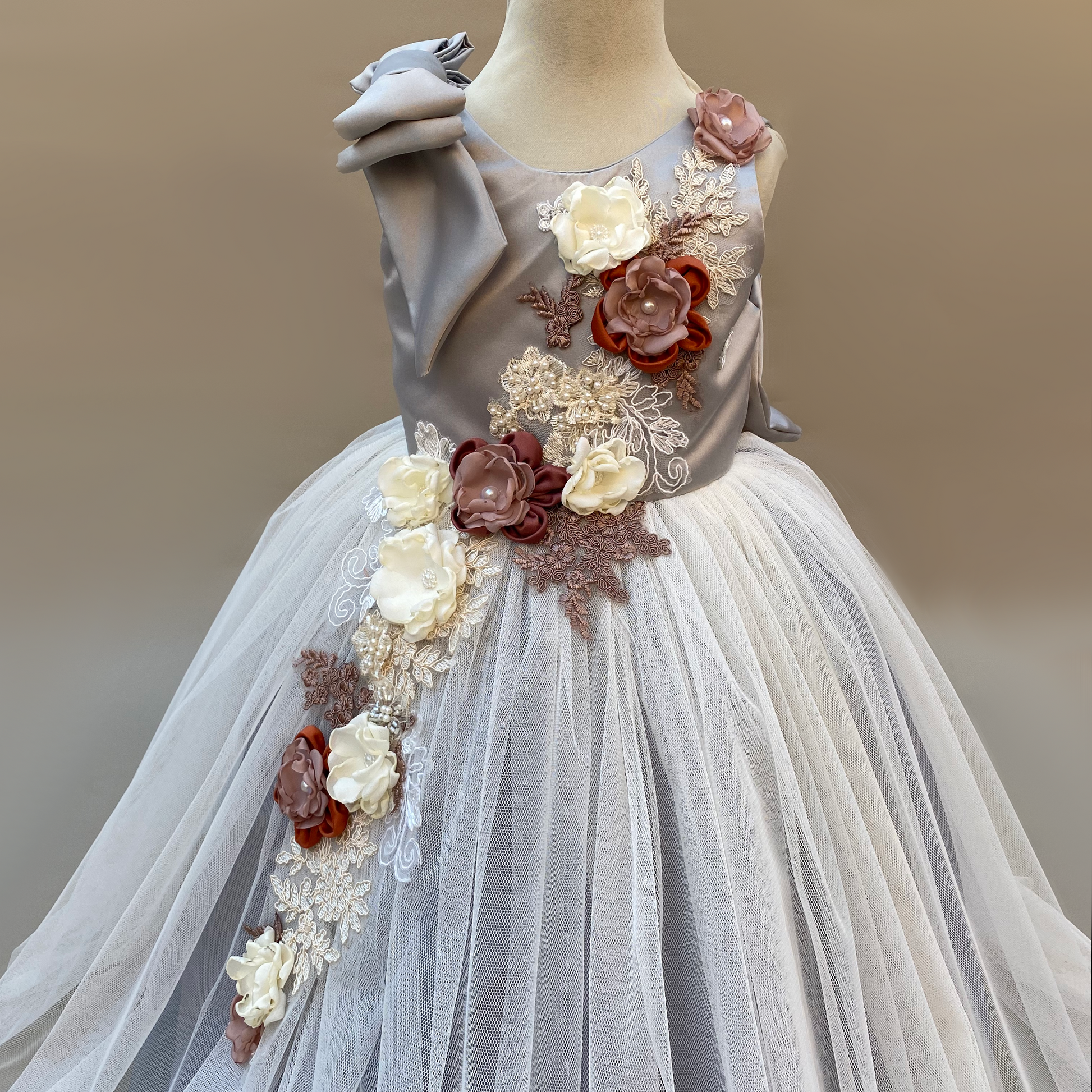 Kiara Rustic Floral Gown